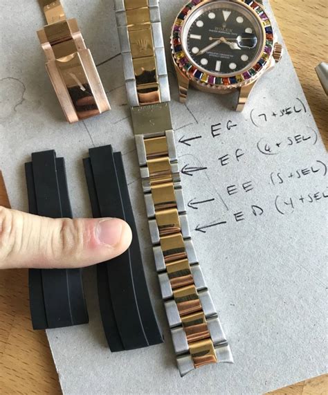 adjusting band fake rolex|rolex oysterflex size chart.